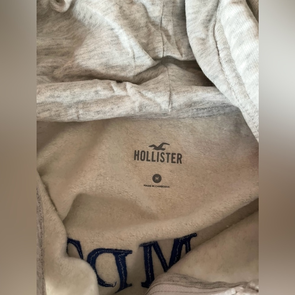 NWT Women’s Hollister Hoodie zip Sweatshirt “Hamptons Tennis” soft size M - Picture 6 of 7